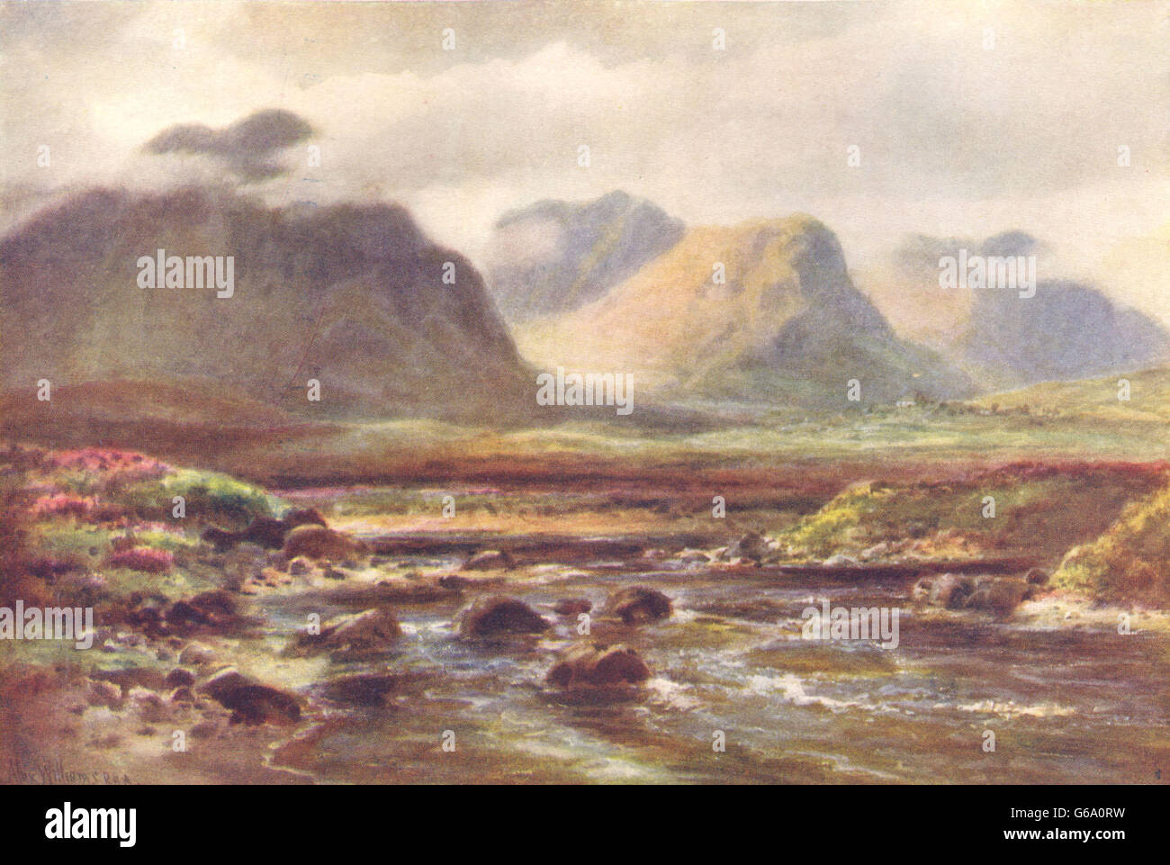 Irland: Connaught: On the Owenbrin River, Lough Mask, antiken print c1912 Stockfoto
