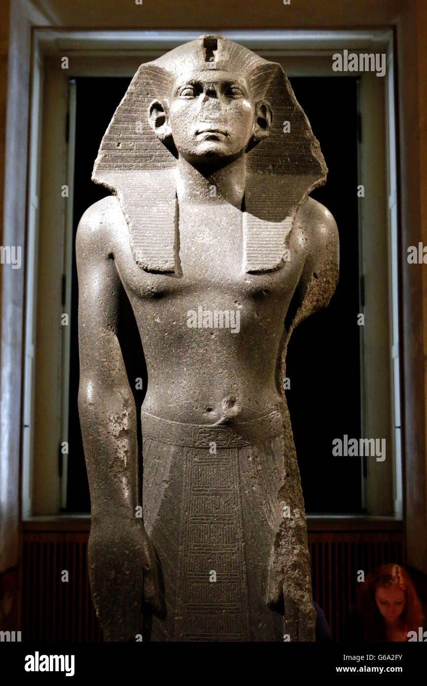 Skulptur / Bueste Amenemhet 3/Amenemhat III, Berlin Stockfotografie