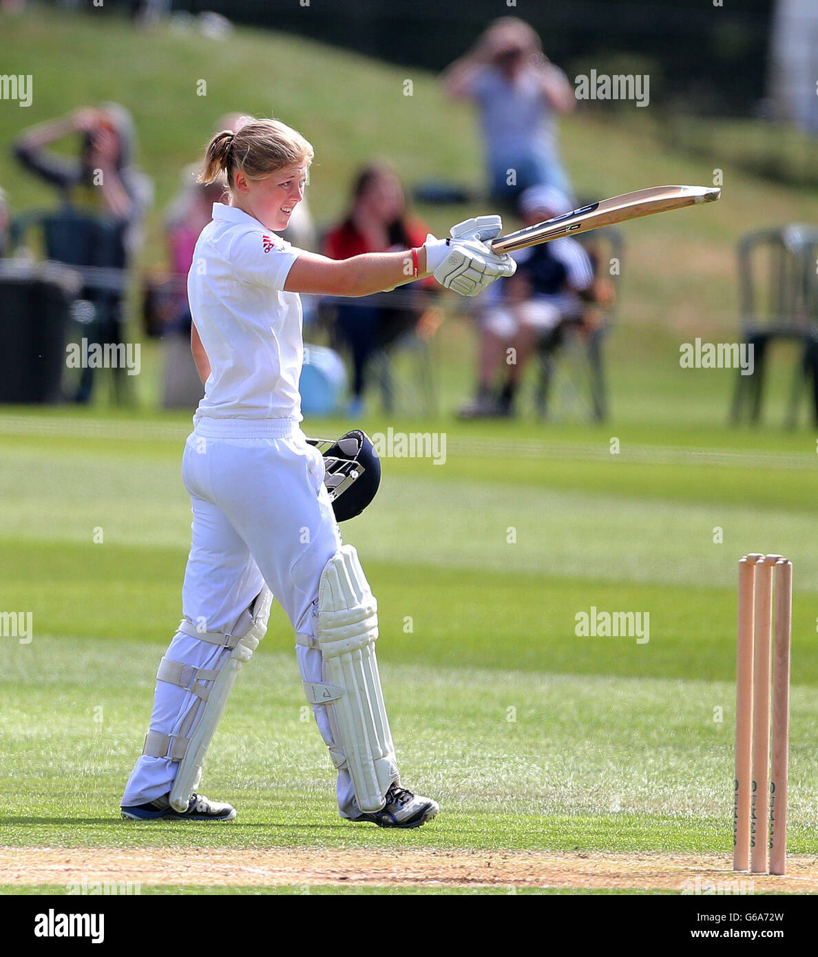 Fussball - erste Damen Asche Testspiel - England Frauen V Australia Women - Tag 3 - Wormsley Cricket Ground Stockfoto