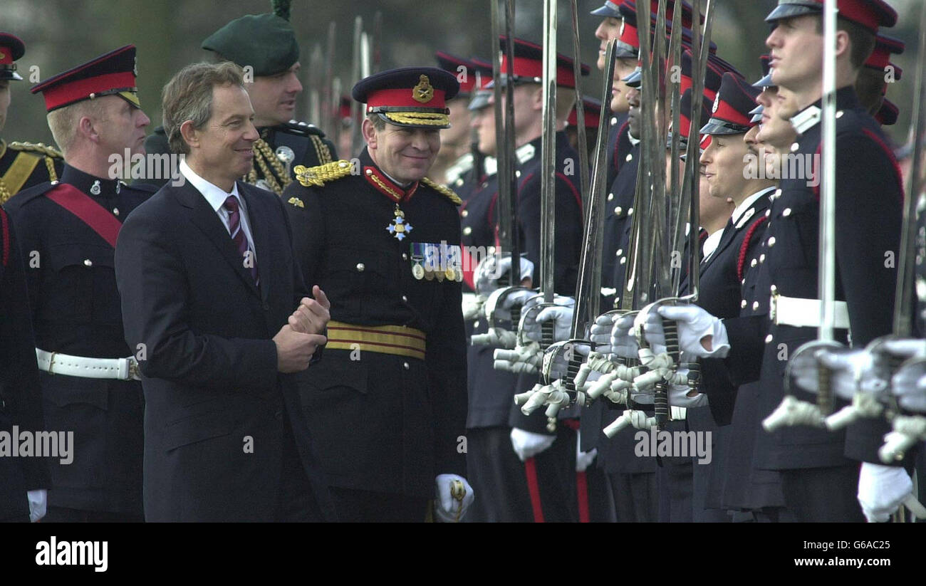 Tony Blair - Militärakademie Sandhurst Stockfoto