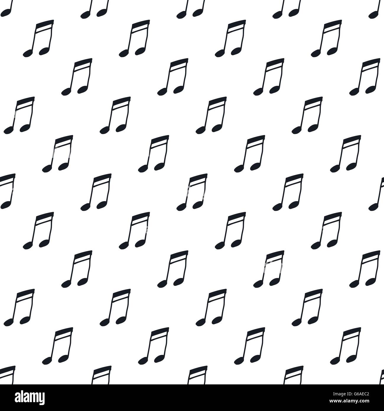 Nahtlose Muster mit Noten Stock Vektor