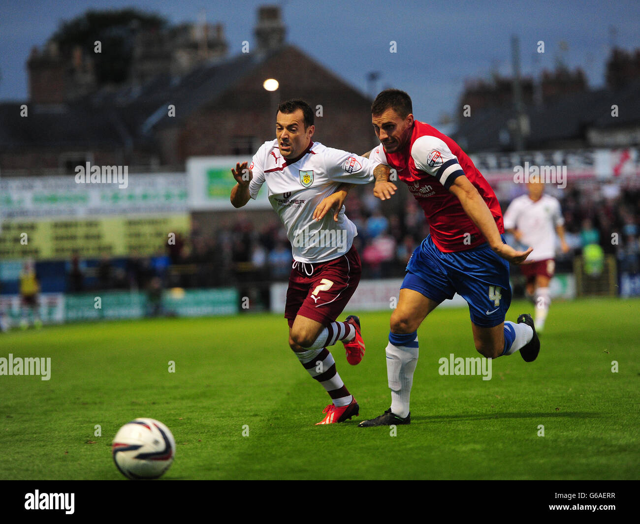 Fußball - Capital One Cup - erste Runde - York City V Burnley - Bootham Cresent Stockfoto