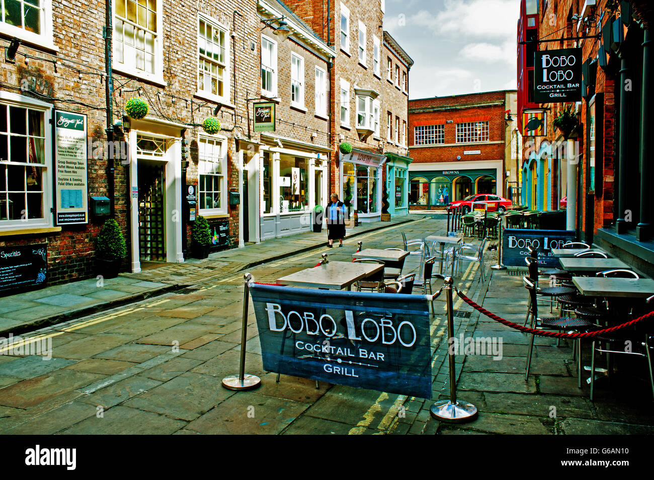 Wenig Stonegate, York Stockfoto