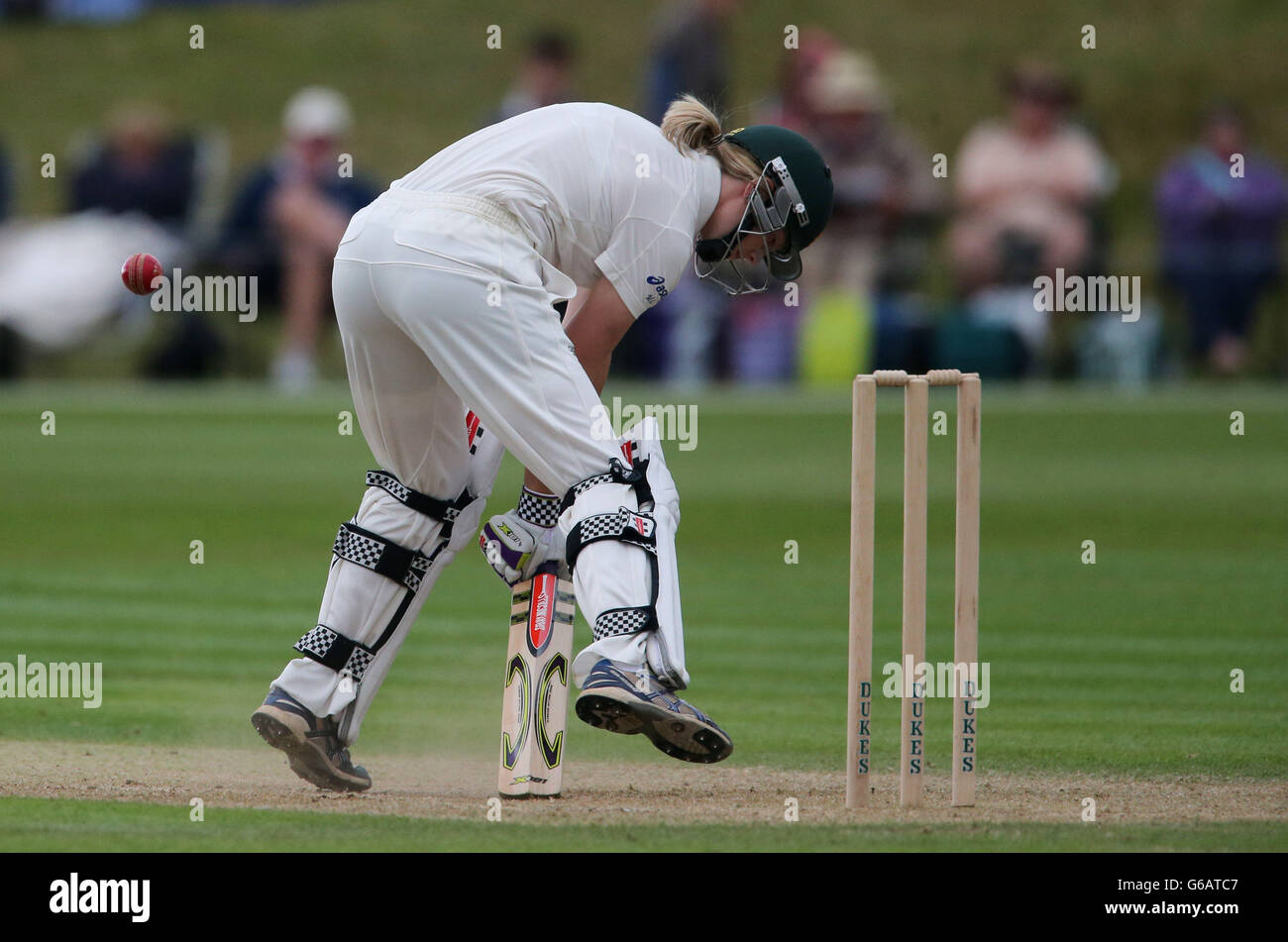 Fussball - erste Damen Asche Testspiel - England Frauen V Australia Women - Tag 3 - Wormsley Cricket Ground Stockfoto