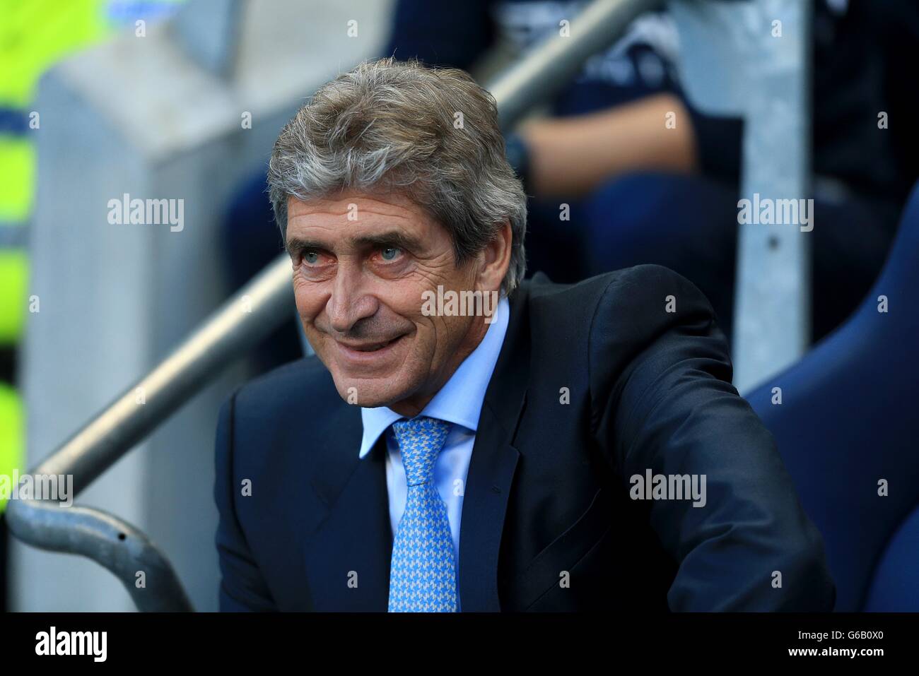 Fußball - Barclays Premier League - Manchester City gegen Newcastle United - Etihad Stadium Stockfoto