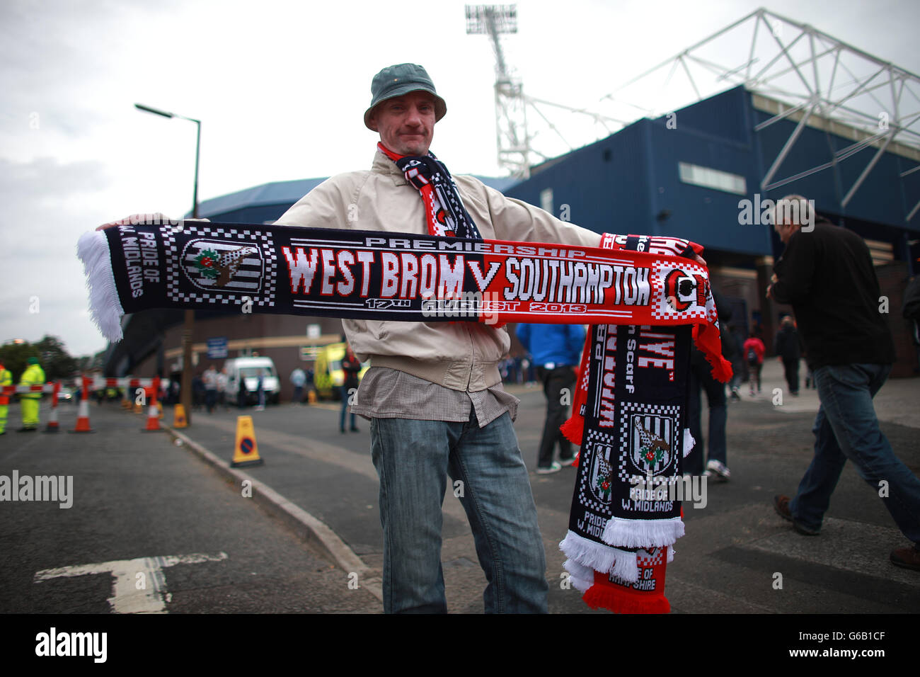 Fußball - Barclays Premier League - West Bromwich Albion gegen Southampton - The Hawthorns. Ein Ventilator außerhalb des Bodens Stockfoto