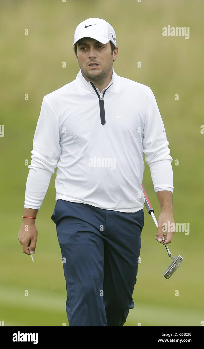 Francesco Molinari am ersten Tag der Johnnie Walker Championships 2013 in Gleneagles, Perthshire. Stockfoto