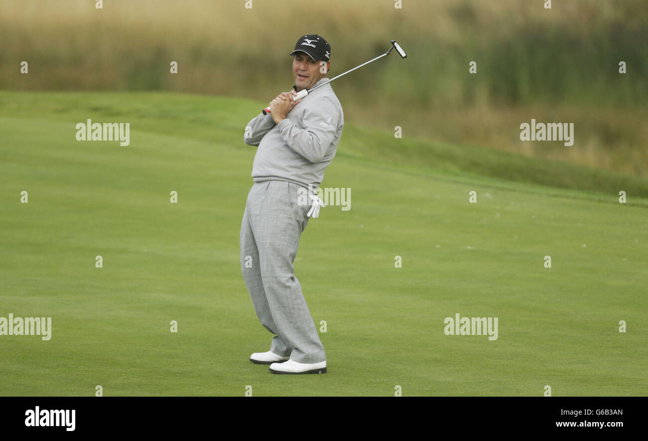 Ricardo Gonzalez am Tag einer der 2013 Johnnie Walker Championships in Gleneagles, Perthshire. Stockfoto