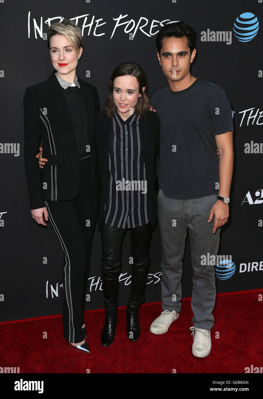 Hollywood, CA, USA. 22. Juni 2016. 22. Juni 2016 - Los Angeles - Ellen Page, Evan Rachel Wood, Max Minghella. '' In den Wald '' Los Angeles Premiere im ArcLight Hollywood statt. Bildnachweis: F. lernen/AdMedia © F. lernen/AdMedia/ZUMA Draht/Alamy Live-Nachrichten Stockfoto