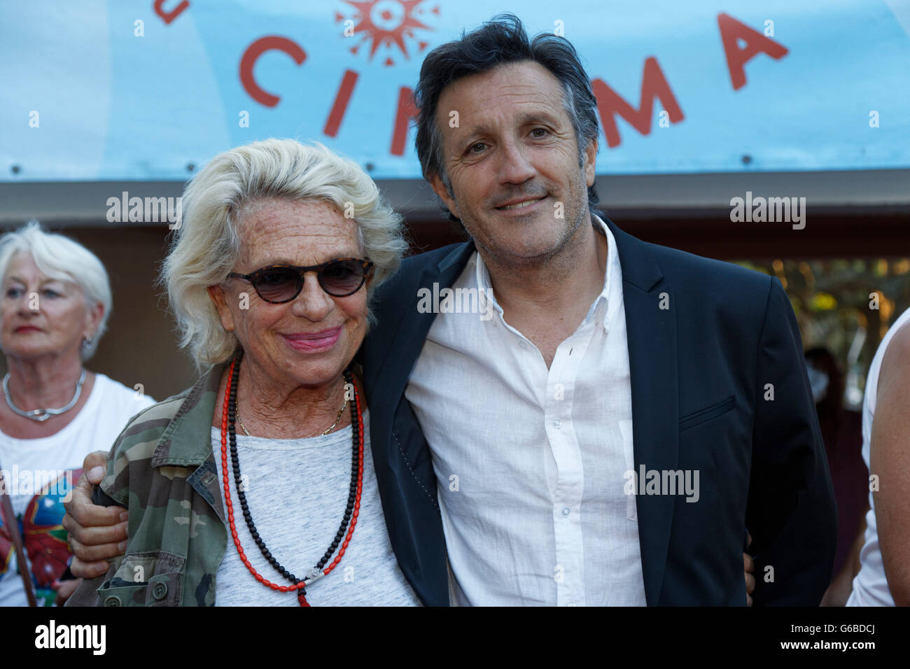 Cap d' Agde, Juni, 23, 2016. Veronique de Villele & Michel La Rosa sprechen bei der Herault von Cine & TV. Quelle: Veronique Phitoussi/Alamy leben Nachrichten Stockfoto