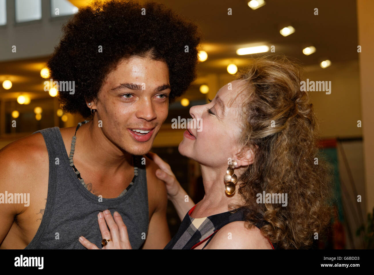 Cap of Agde, 24. Juni 2016. Grace de Capitani, Bryan Tresor besuchen Sie den Herault of Cinema & TV in Cap of Agde, Frankreich Stockfoto