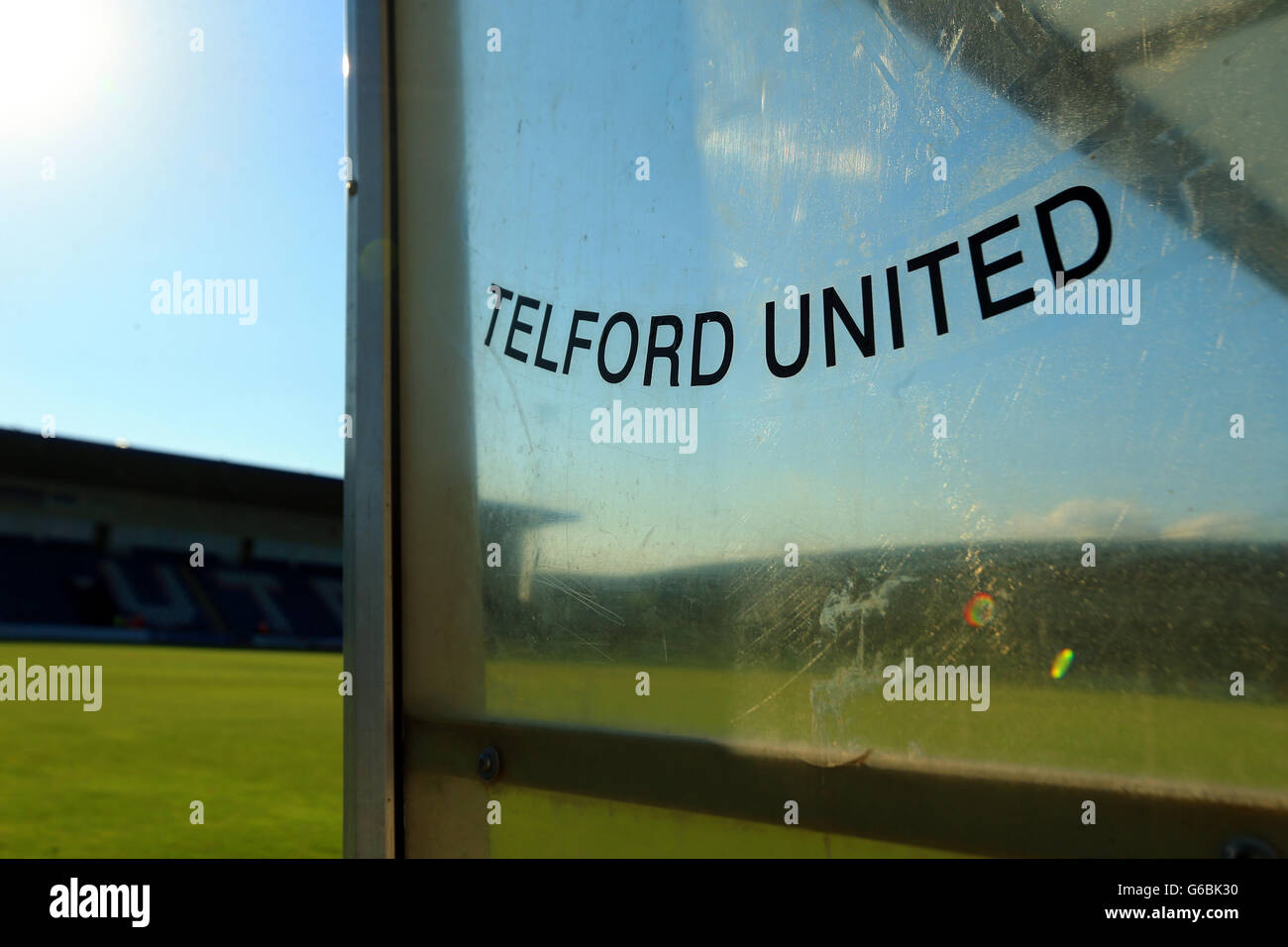 Fußball - vor der Saison freundlich - West Bromwich Albion gegen Genua - New Bucks Head Stadium. Eine allgemeine Ansicht des New Bucks Head Stadions Stockfoto