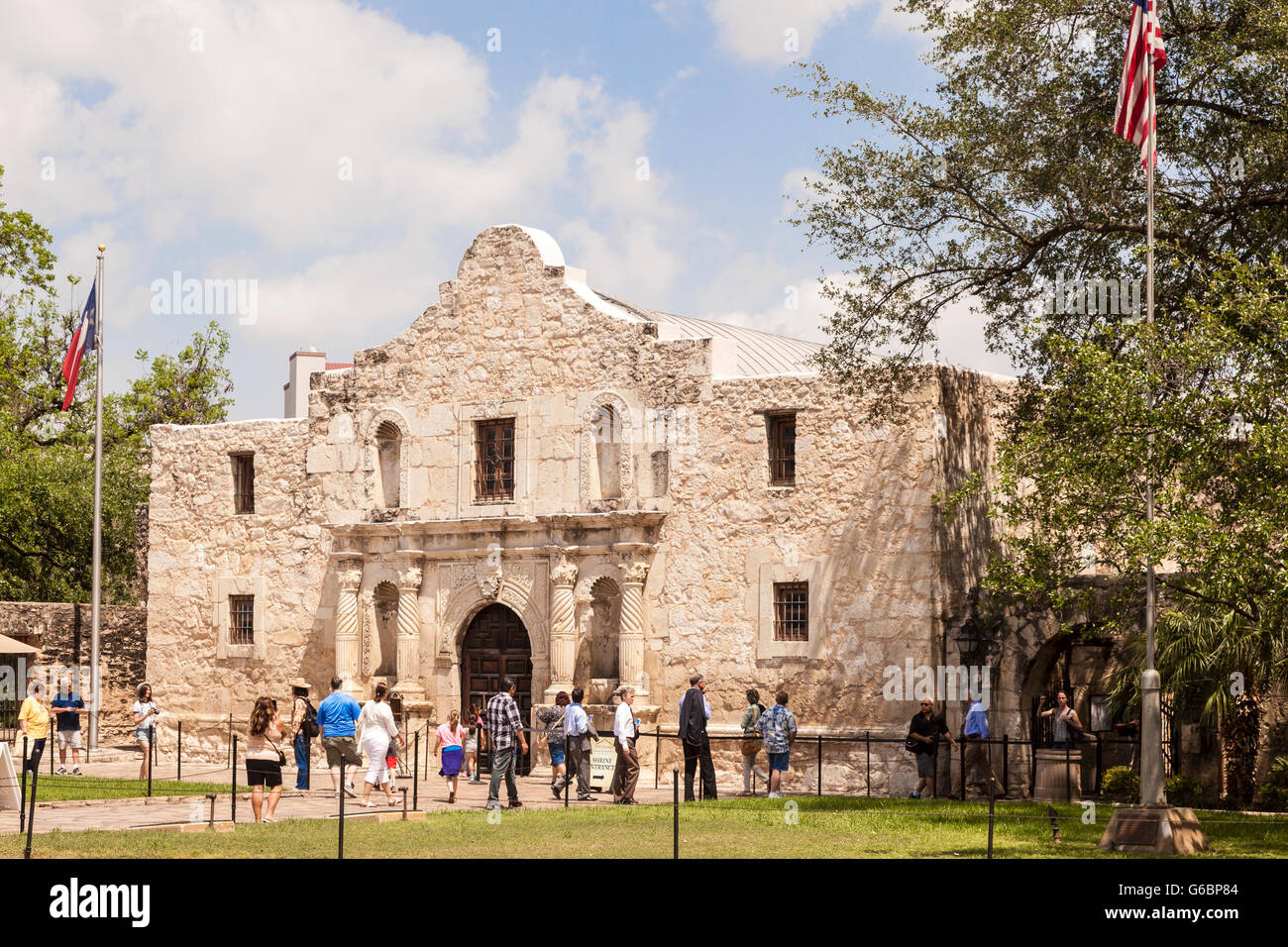Die Mission der Alamo in San Antonio, Texas Stockfoto