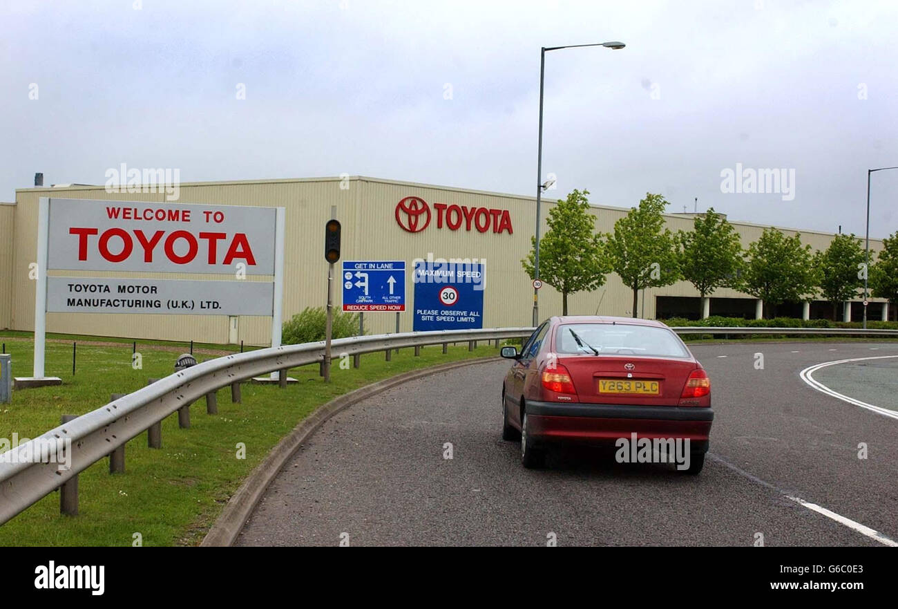 Toyota-Fabrik in Burnaston - jobs Stockfoto