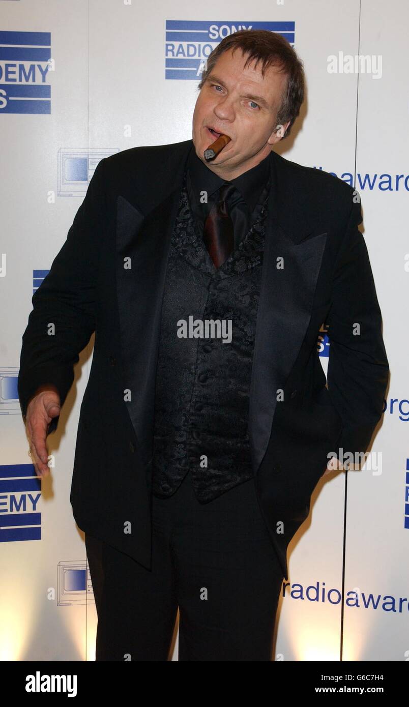 Singer Meat Loaf während der Sony Radio Awards 2003 im Le Meridien, Grosvenor House Hotel in London. Stockfoto