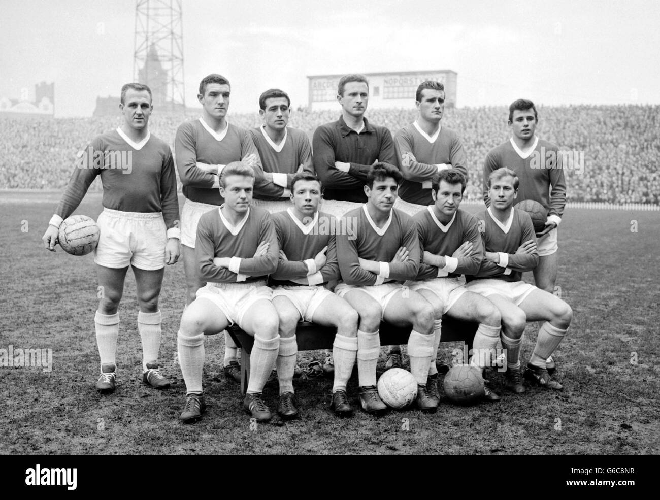 Fußball - Manchester United-Team Gruppe - Old Trafford Stockfoto