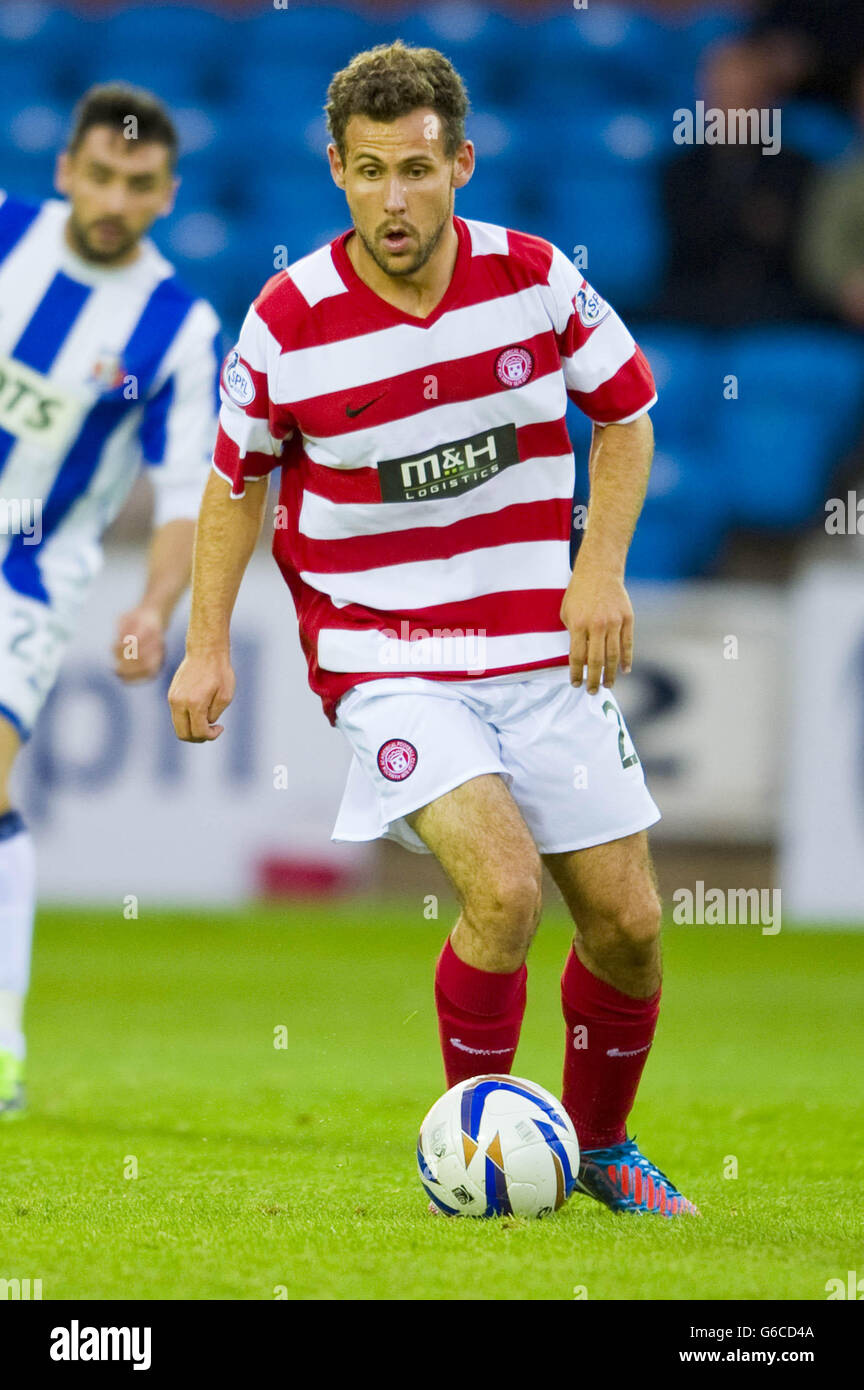 Tony Andreu von Hamilton Academical während des Scottish Communities League Cup, des zweiten Rundenspiels im Rugby Park, Kilmarnock. DRÜCKEN Sie VERBANDSFOTO. Bilddatum: Dienstag, 27. August 2013. Siehe PA Geschichte FUSSBALL Kilmarnock. Bildnachweis sollte lauten: Jeff Holmes/PA Wire. ** Stockfoto
