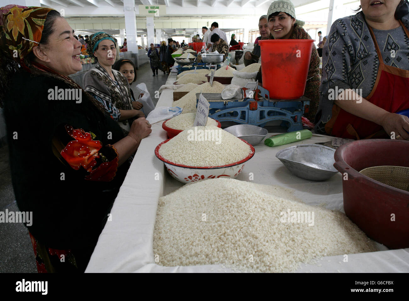 Markt in Samarkanda Stockfoto