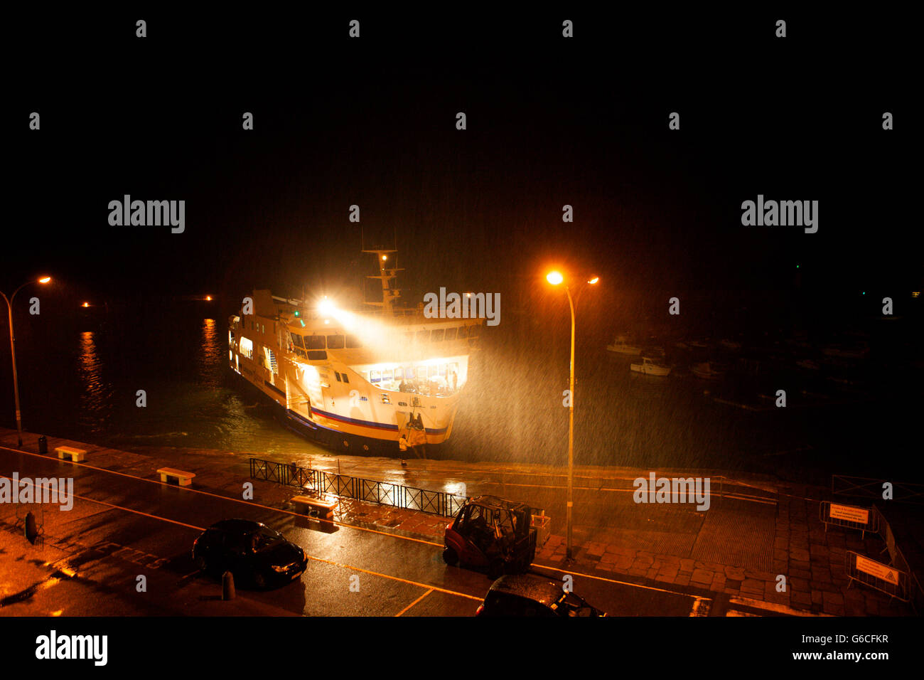 Le Palais (Bretonisch: Porzh-Lae) gehört zu den vier Gemeinden auf der Insel Belle ÃŽle. Belle-ÃŽle, Belle-ÃŽle-En-Mer oder Belle Isle (Ar Gerveur in modernen Breton; Guedel in alten Breton) ist eine französische Insel vor der Küste der Bretagne in den dÃ © Partement Mor Stockfoto
