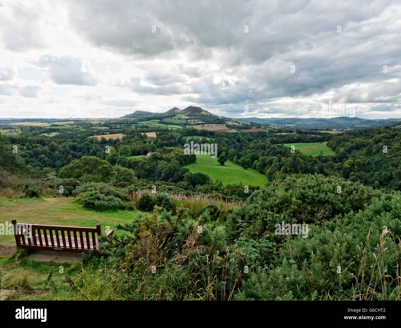 Scotts View in den Scottish Borders, Schottland Stockfoto