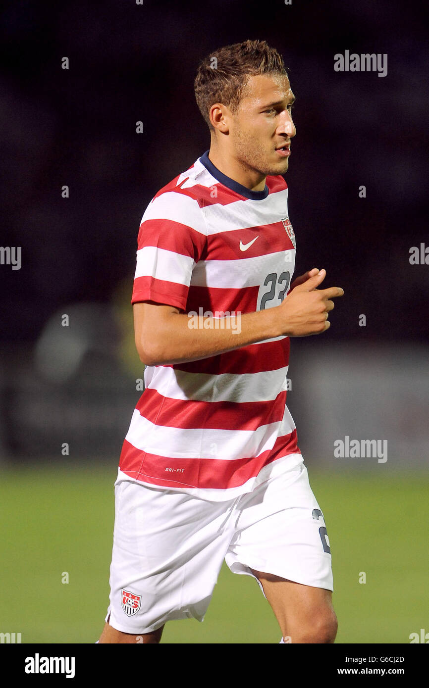 Fußball - Internationale Freundschaften - Bosnien-Herzegowina / USA - Asim Ferhatovic Hase Stadium. Fabian Johnson, USA Stockfoto