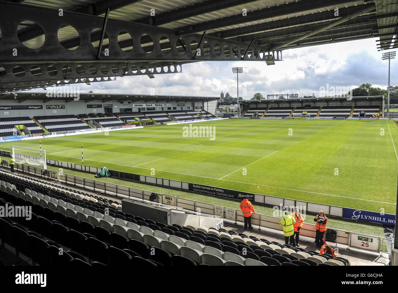 Fußball - Scottish Premiership - St. Mirren / Kilmarnock - St. Mirren Park. Ein allgemeiner Blick auf den Boden Stockfoto