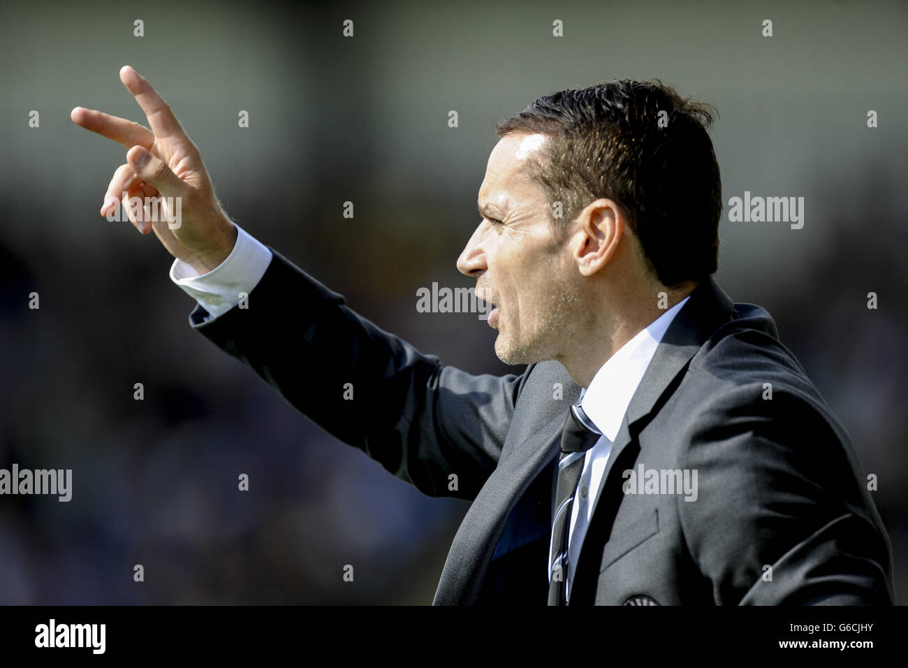 Fußball - Scottish Premiership - St. Mirren / Kilmarnock - St. Mirren Park. Danny Lennon, Geschäftsführer von St. Mirren Stockfoto