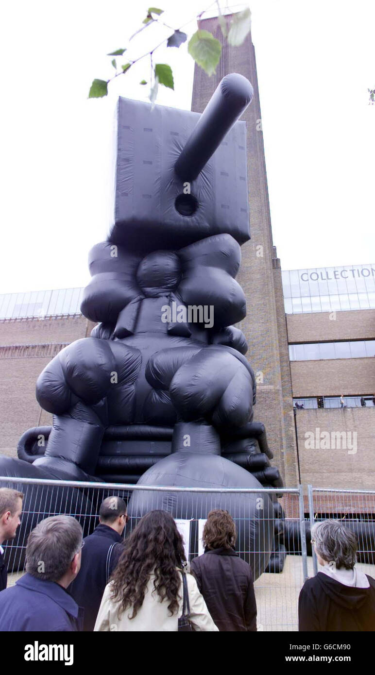 Paul McCarthy - aufblasbare Skulpturen Stockfoto