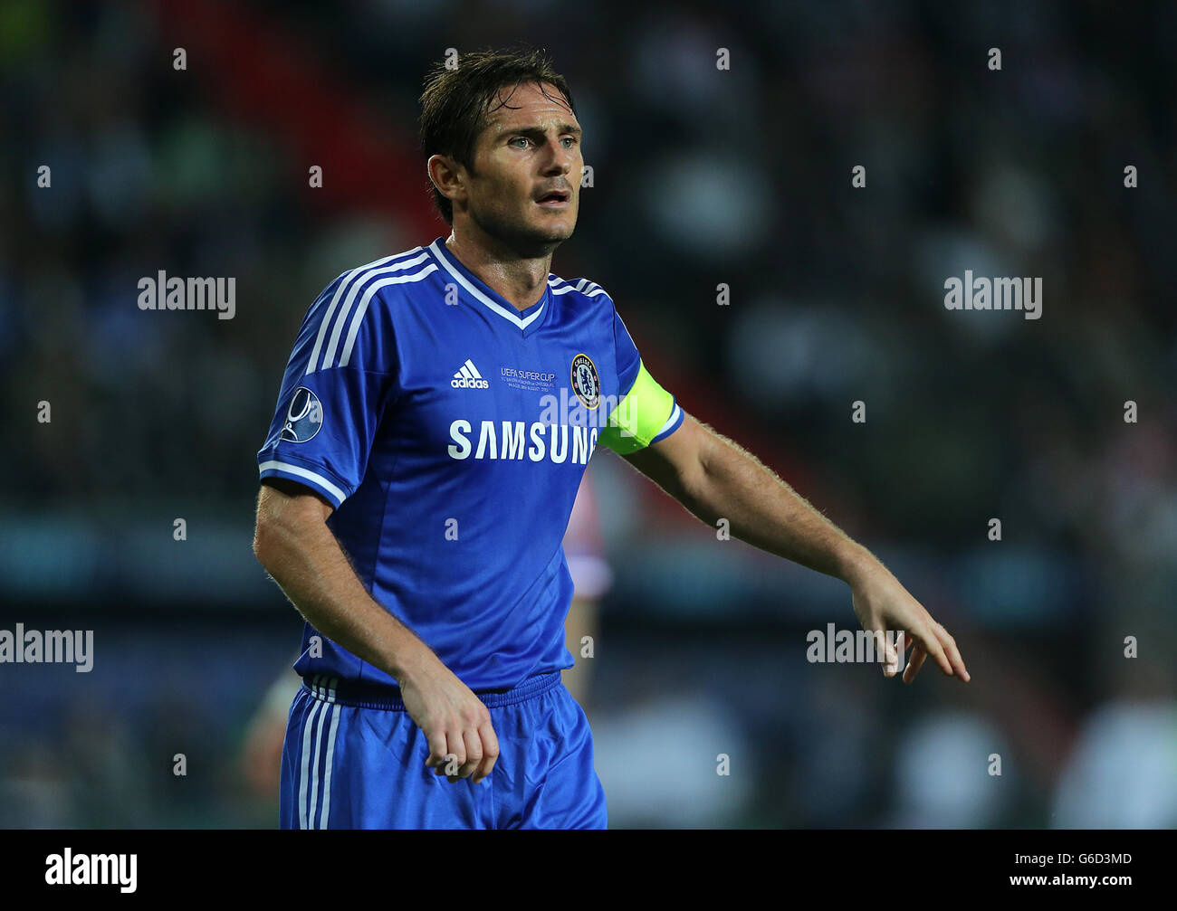 Fußball - UEFA Super Cup - Bayern München / Chelsea - Eden Arena. Frank Lampard, Chelsea Stockfoto