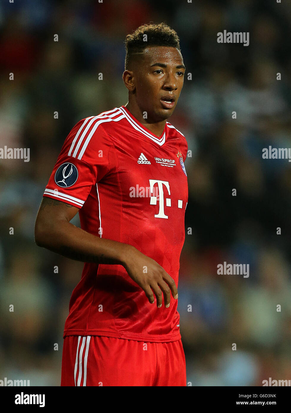 Fußball - UEFA Super Cup - Bayern München / Chelsea - Eden Arena. Jerome Boateng, Bayern München Stockfoto