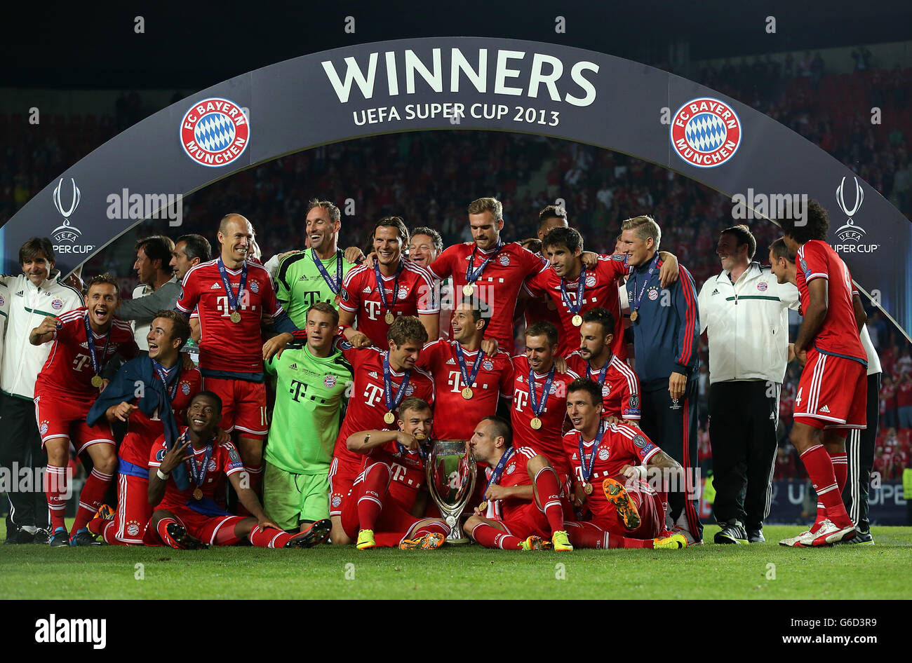 Fußball - UEFA-Superpokal - FC Bayern München V Chelsea - Eden Arena Stockfoto