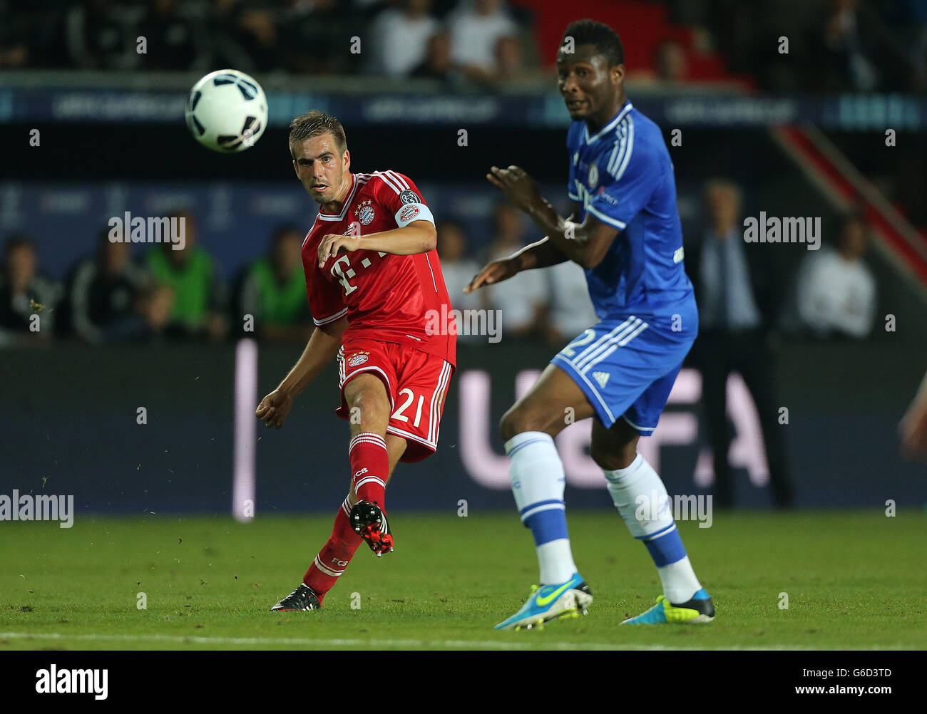 Fußball - UEFA-Superpokal - FC Bayern München V Chelsea - Eden Arena Stockfoto