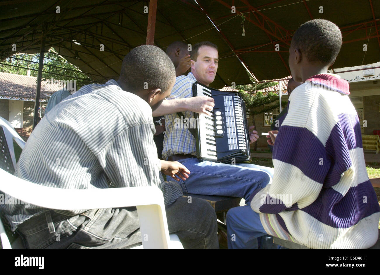 Kenia-HIV-Waisenhaus Stockfoto