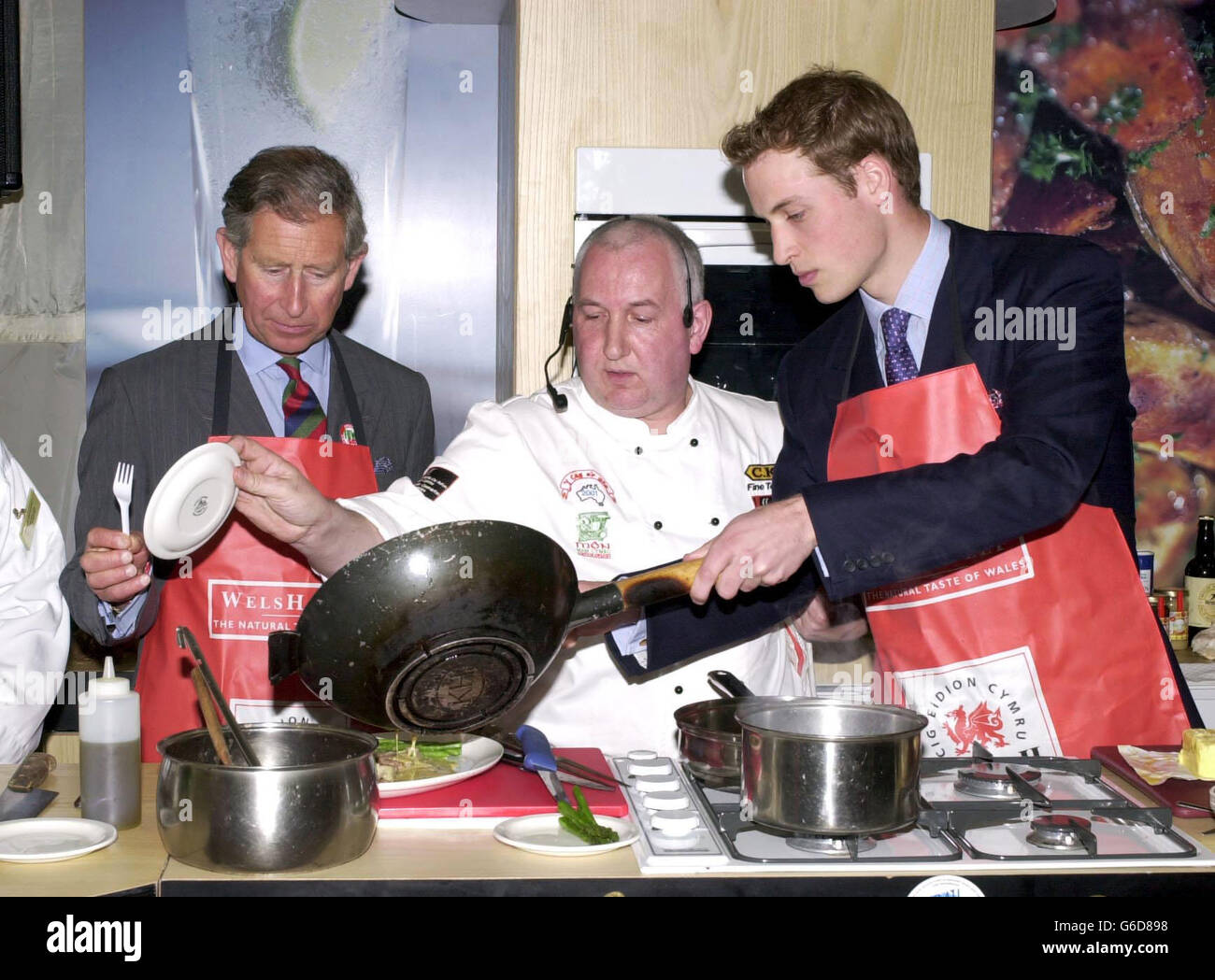Prinz William - Wales-Besuch Stockfoto