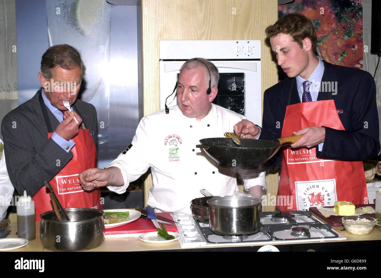 Prinz William - Wales-Besuch Stockfoto