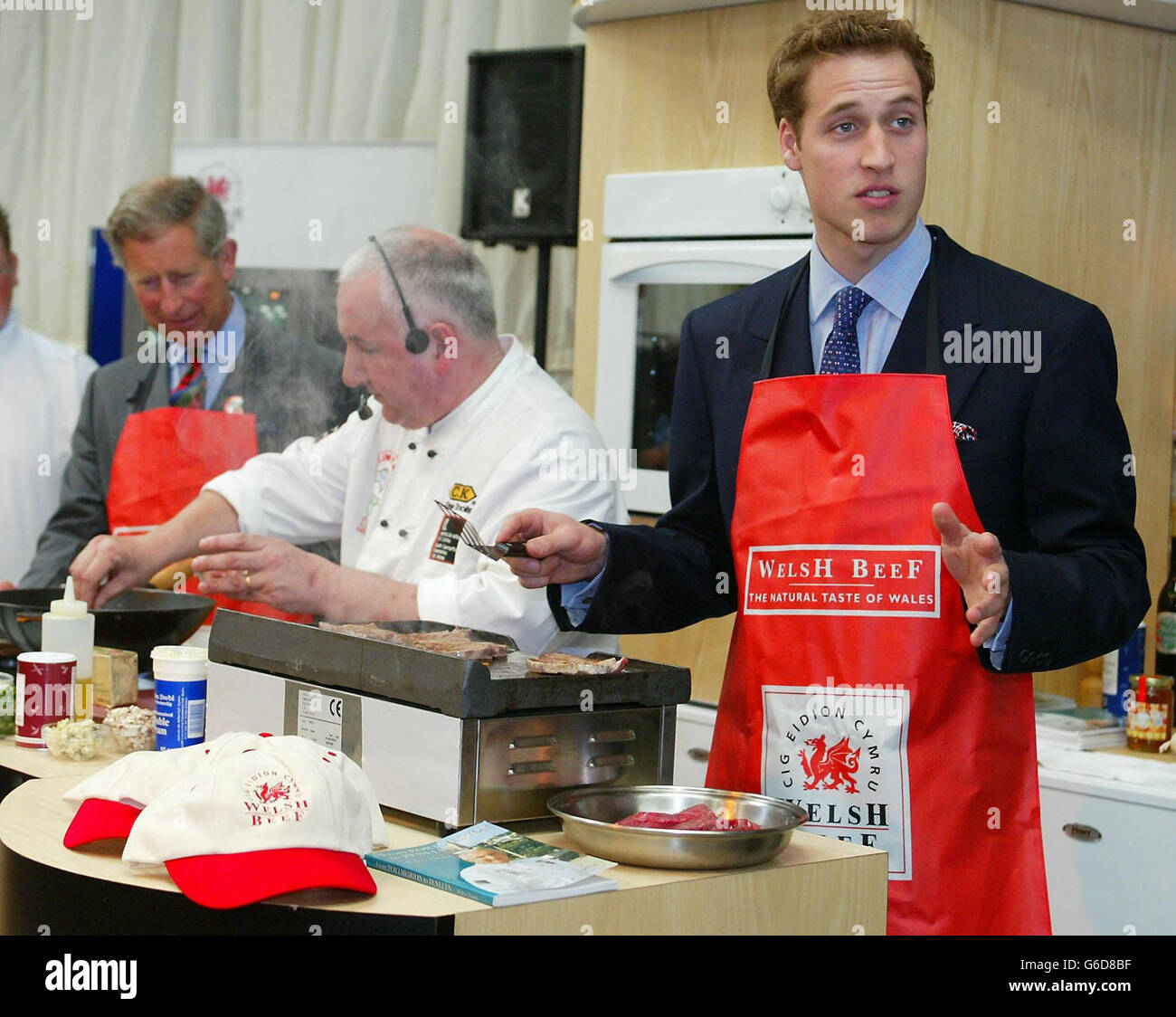 Prinz William - Wales-Besuch Stockfoto