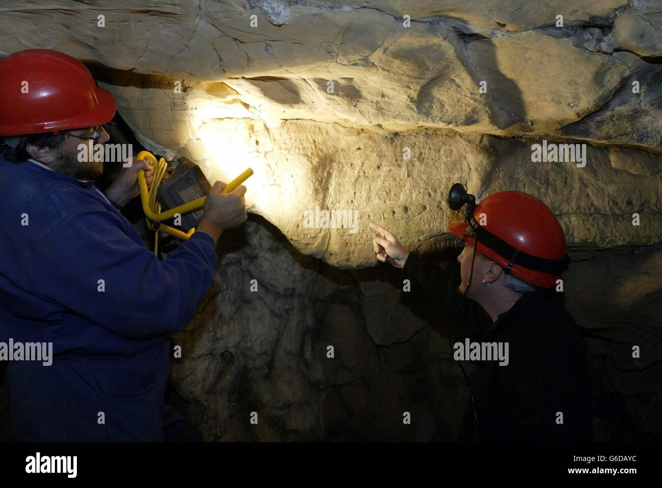 Ripoll Schulreich British Höhlenkunst Stockfoto