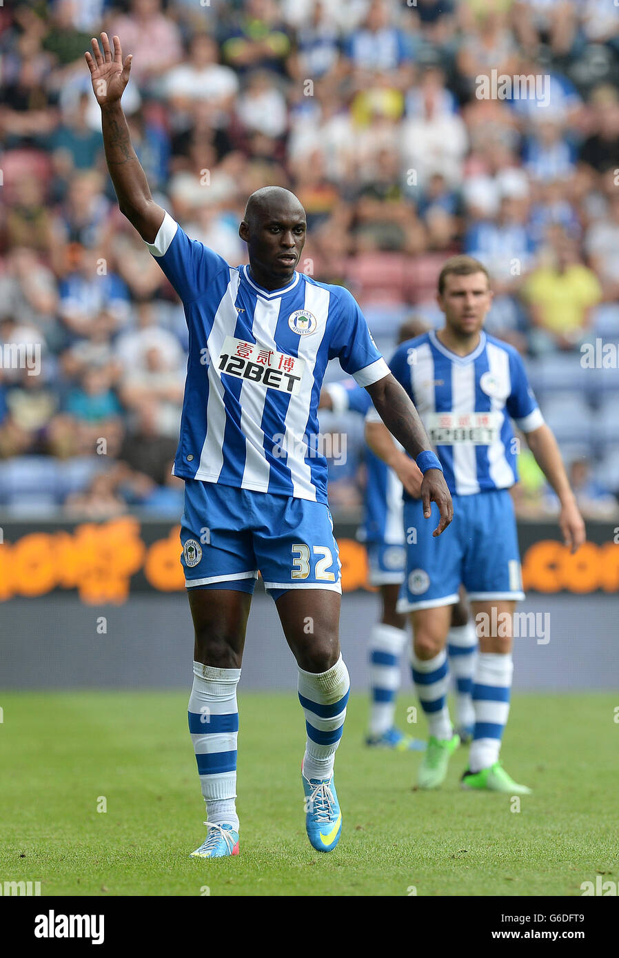 Fußball - Himmel Bet Football League Championship - Wigan Athletic V Middlesbrough - DW-Stadion Stockfoto