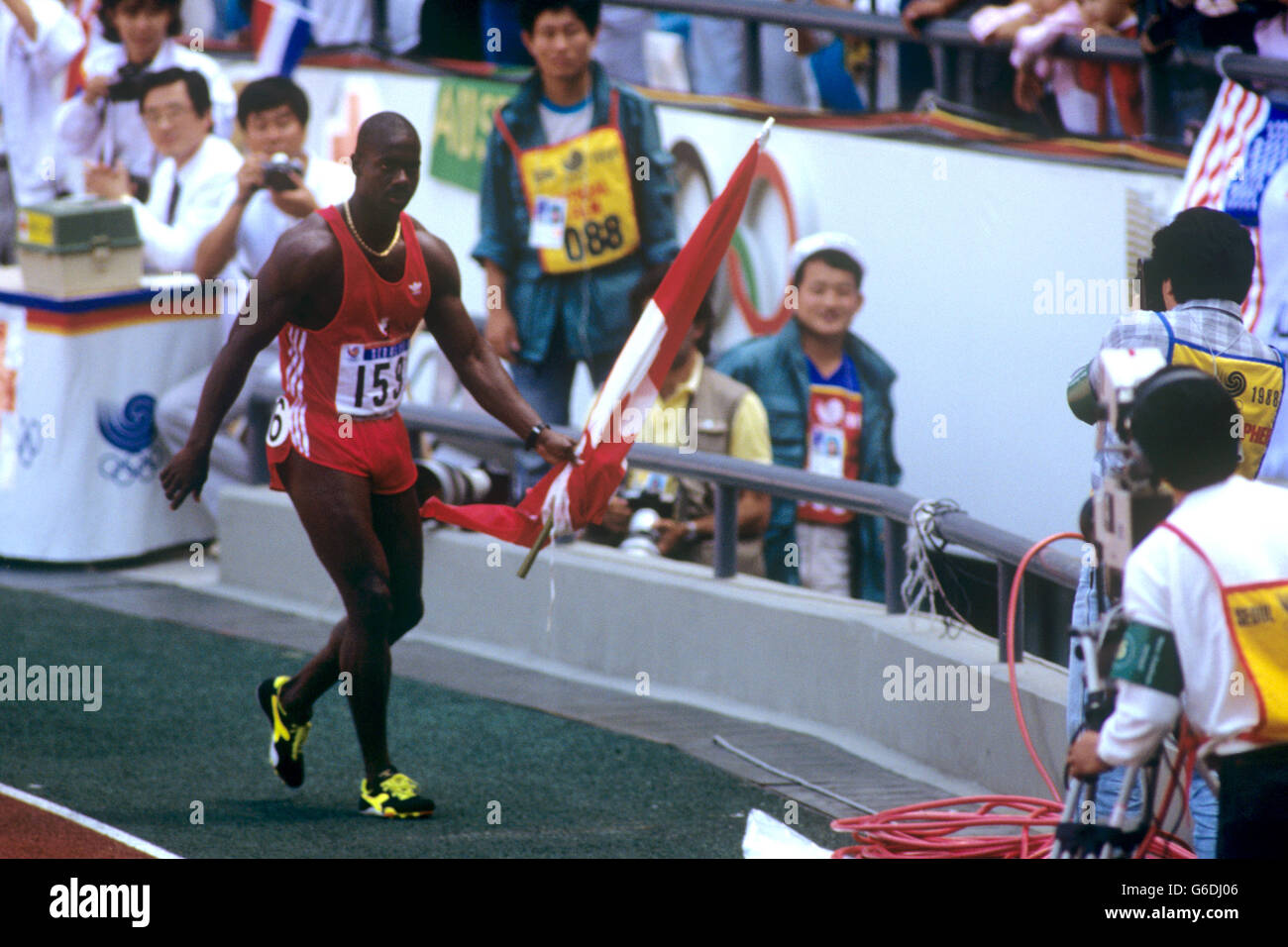 Olympia - Leichtathletik - Männer 100m-Finale - Seoul Stockfoto