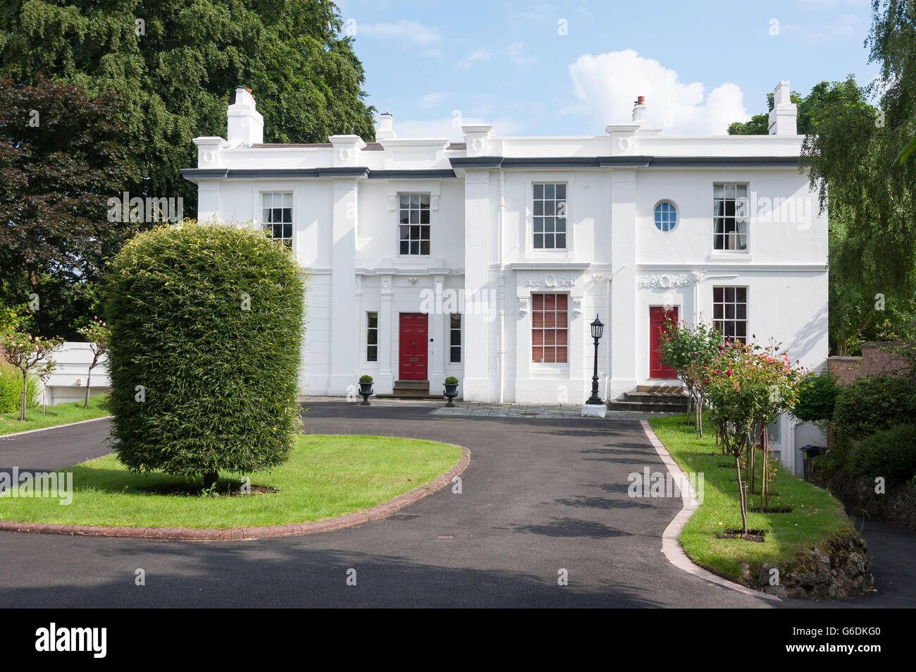 Großes Einfamilienhaus, Wellington Road, Edgbaston, Birmingham, West Midlands, England, Vereinigtes Königreich Stockfoto