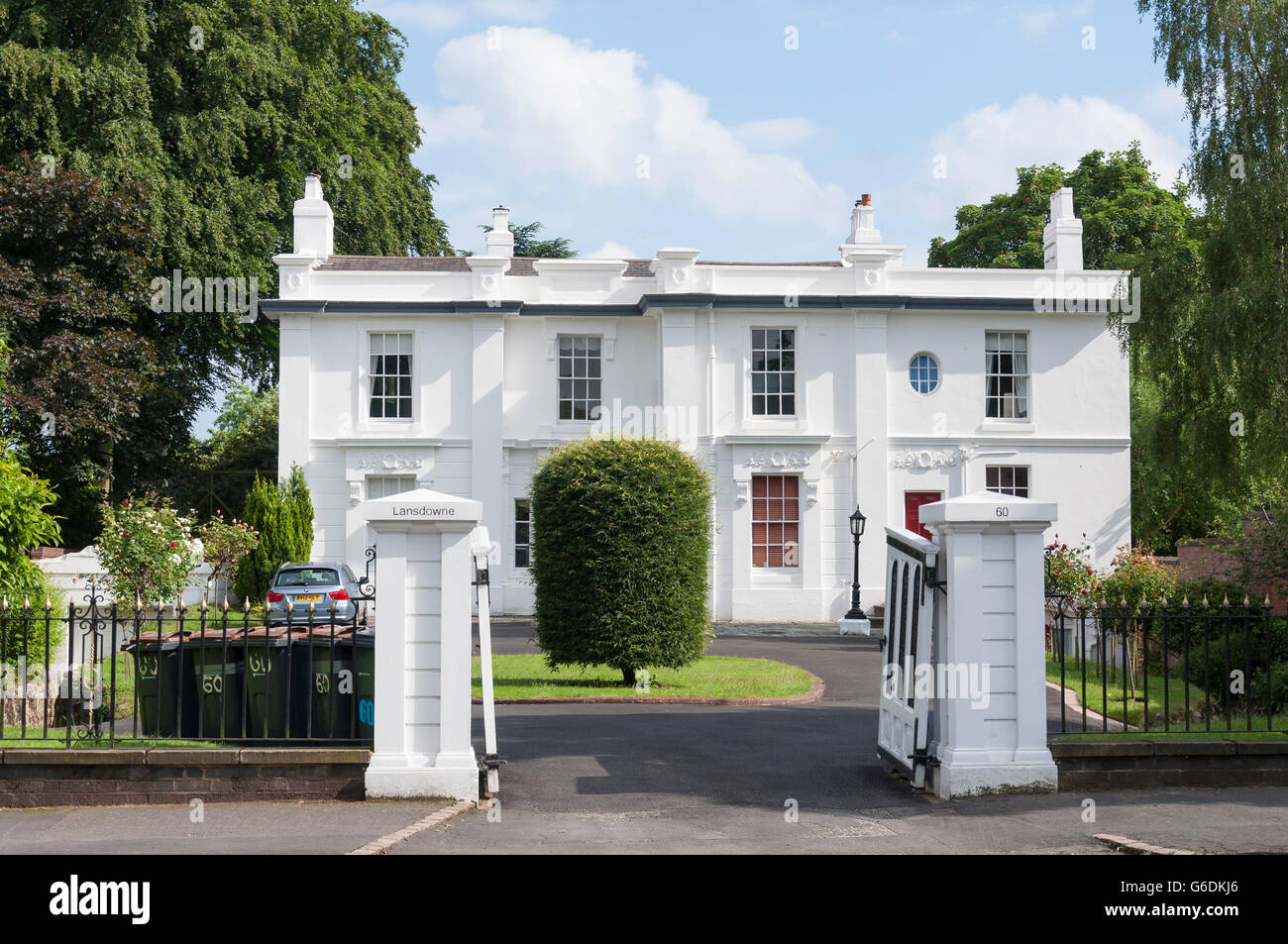 Großes Einfamilienhaus, Wellington Road, Edgbaston, Birmingham, West Midlands, England, Vereinigtes Königreich Stockfoto