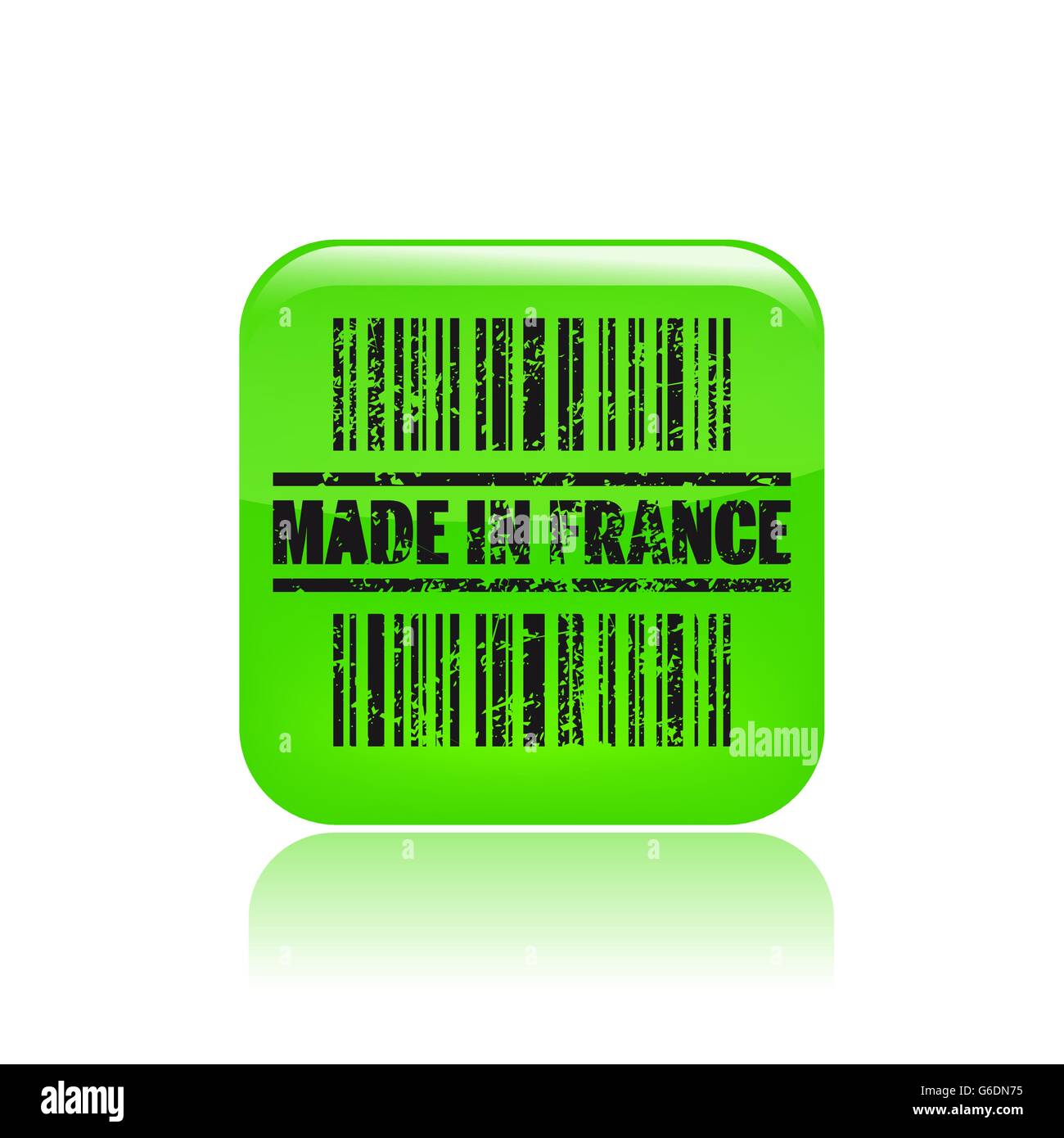 Vektor-Illustration der einzelnen isolierten Frankreich Stempel-Symbol Stock Vektor