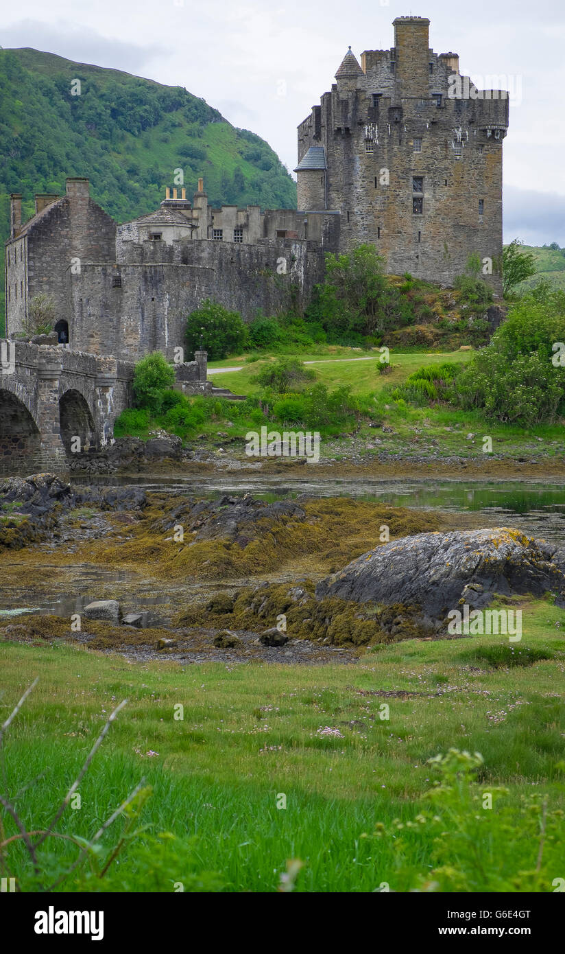 Eilean Donan Castle im Hochland, Schottland Stockfoto