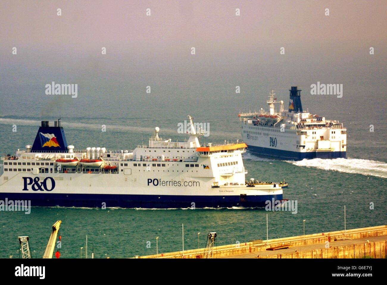 Dover Fähren Stockfoto