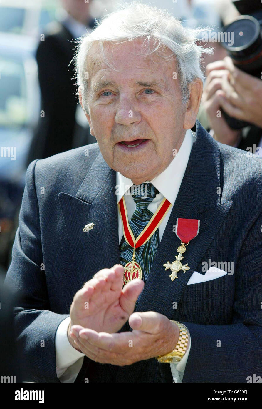 Sir Norman Wisdom Stockfoto