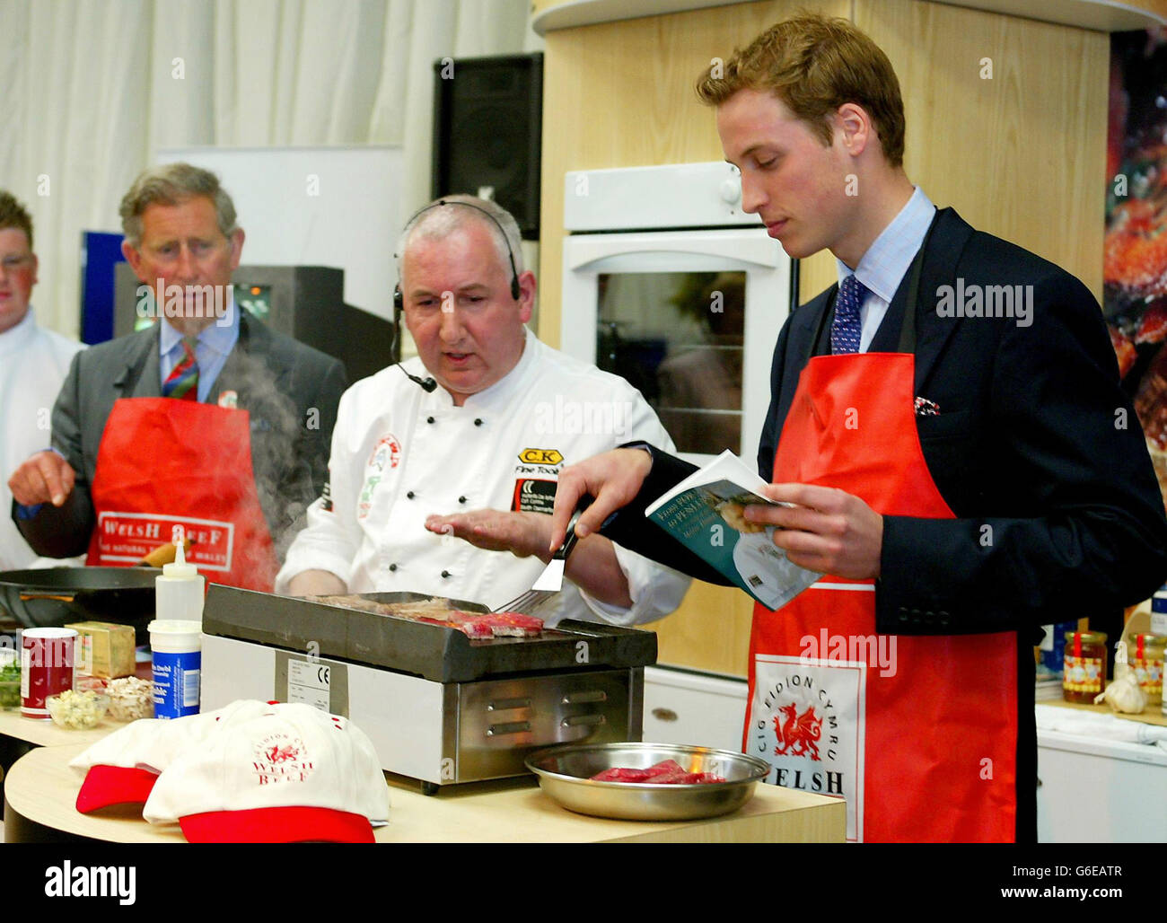 Prinz William - Wales-Besuch Stockfoto