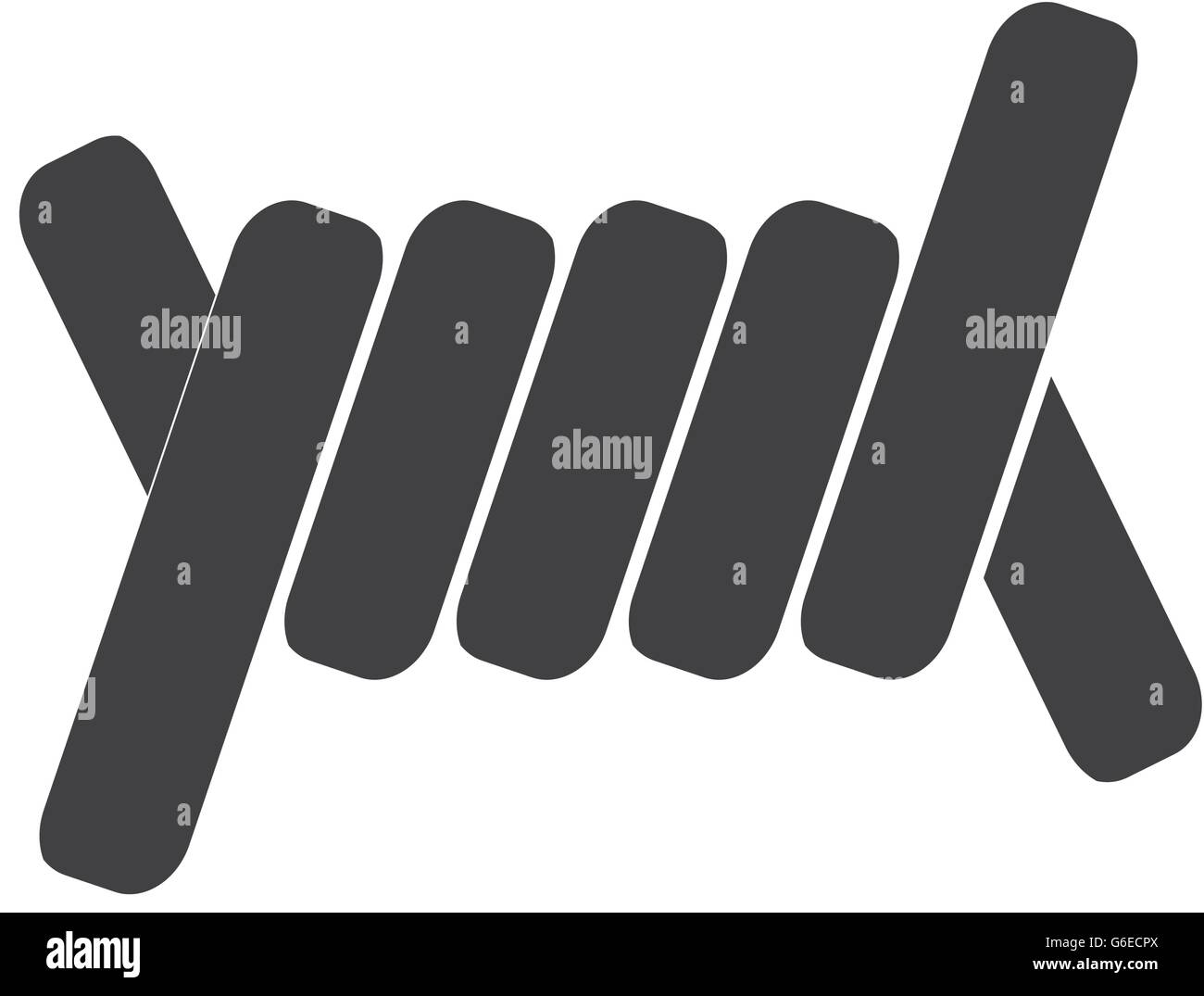 Kabel-Symbol. Streitkräfte. Vektorgrafik Stock Vektor