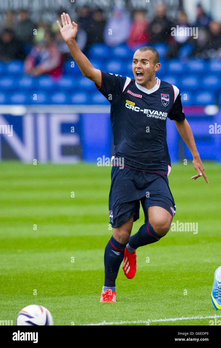 Ross County Ben Gordon während des schottischen Premiership-Spiels im Global Energy Stadium, Dingwall. DRÜCKEN Sie VERBANDSFOTO. Bilddatum: Sonntag, 15. September 2013. Siehe PA Geschichte FUSSBALL Ross County. Bildnachweis sollte lauten: Jeff Holmes/PA Wire. Stockfoto