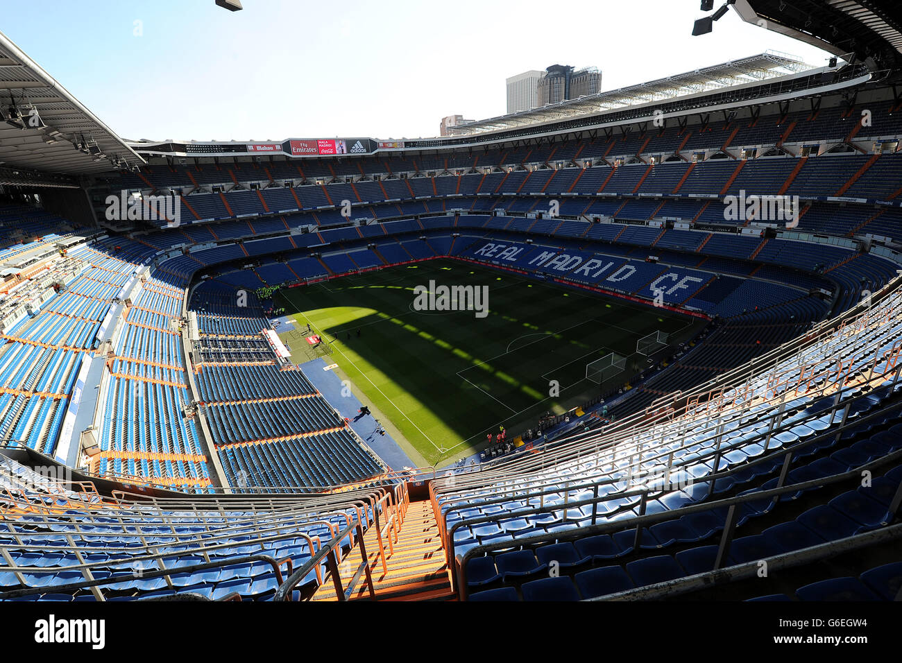 Fußball - La Liga - Real Madrid / Getafe - Santiago Bernabeu. Eine allgemeine Ansicht des Santiago Bernabeu Stockfoto