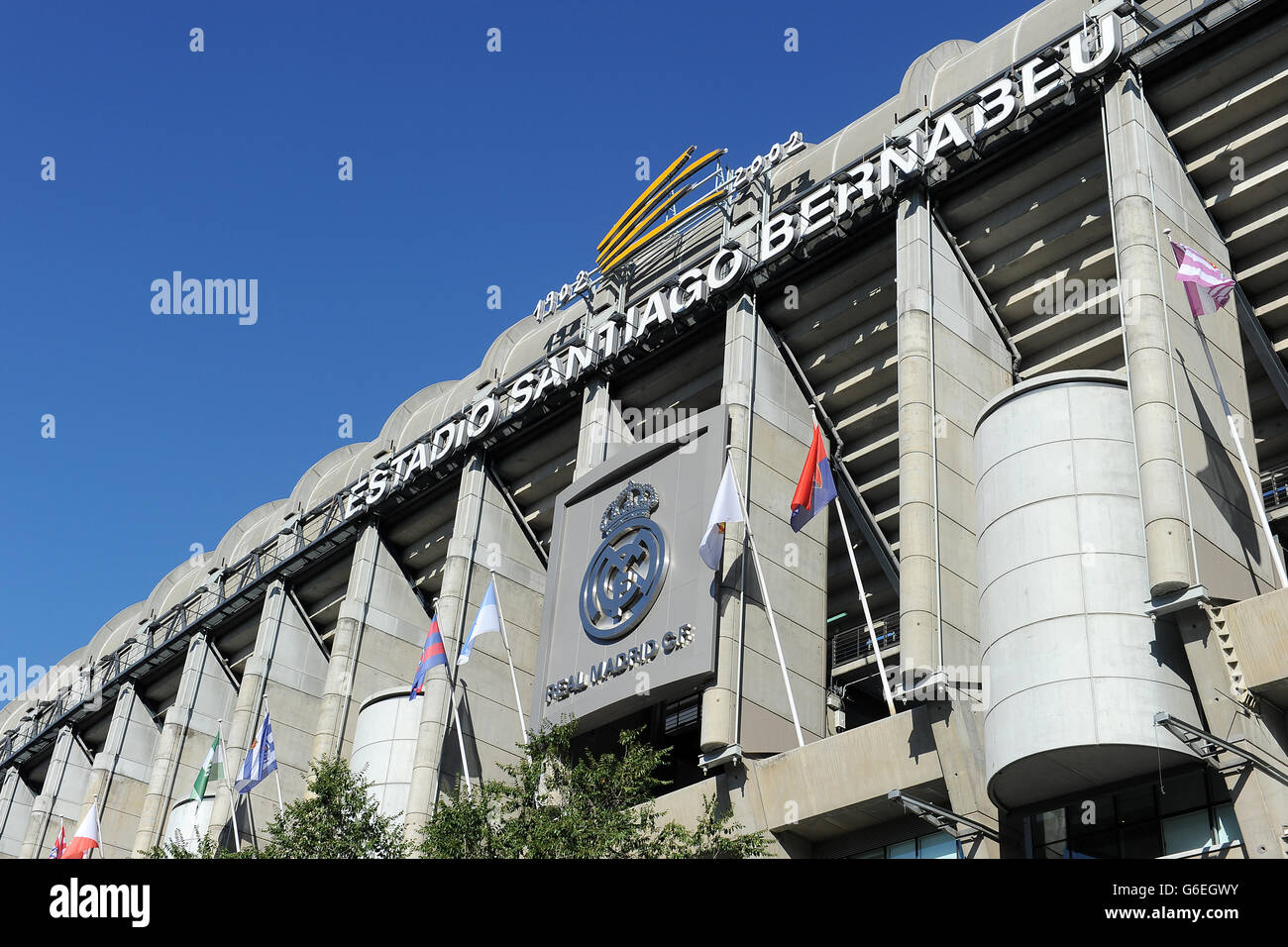 Fußball - La Liga - Real Madrid / Getafe - Santiago Bernabeu. Eine allgemeine Ansicht des Santiago Bernabeu Stockfoto